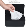 Diaper Wipes Dispenser, Tissue Storage Box Case (Black)