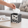 Halloween Tissue Box Cover Square - Hey Boo - Halloween Party Decorations.