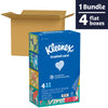 Kleenex Trusted Care Facial Tissues, 4 Flat Boxes, 160 Tissues per Box, 2-Ply (640 Total Tissues)