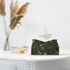 PaJiaNi Dark Green Botanical Tissue Box Cover Rectangle for Office Decor