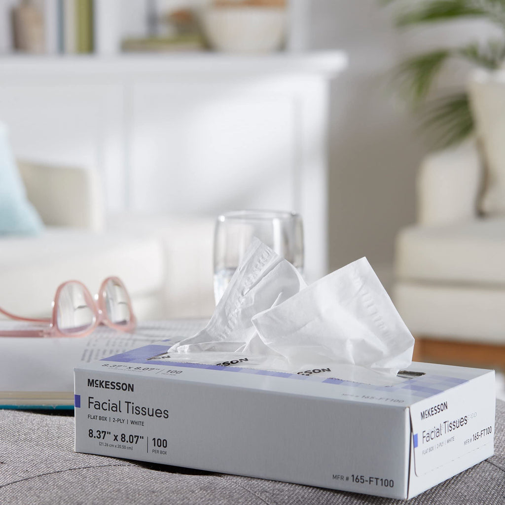 McKesson Facial Tissues Boxes [100 Count] Tissue, 2-Ply