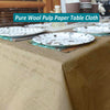 TheoZemica Kraft Paper Tablecloth for Rectangle Tables 4 Pcs, 54"×108", Waterproof Paper Tablecloths with Plastic Backing for 6-8ft Tables, 3-Ply Paper & Plastic Table Cloth Cover for Party Banquet