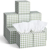 Fourluoo Tissues, Mainly Green and White, Gingham Check