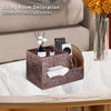 YAPISHI Tissue Box Cover Square,Cube Tissue Box Holder with Storage Tray