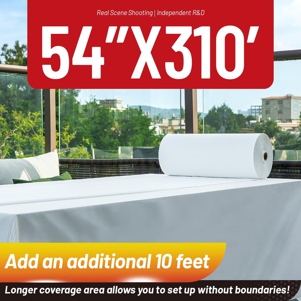 Plastic Table Cloth, 310 Ft X 54 In Disposable Tablecloth Roll