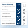 Clean Skin Club Clean Towels XL®, 100% USDA Biobased Face Towel, Disposable Face Towelette, Eczema Association Accepted, Makeup Remover Dry Wipes, Ultra Soft, 50 ct per pack, 2 Packs, 100 Ct Total