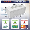 Acrylic Tissue Box Holder, Clear Dispenser for Facial Tissues, Napkins, and Dryer Sheets. Perfect for Bathrooms, Desks, Countertops, Vanities, Bedrooms, and Nightstands (Rectangle, Marble) (Pack of 2)