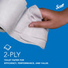 Scott Professional Standard Roll Toilet Paper, Bulk, 80 Rolls (13217)