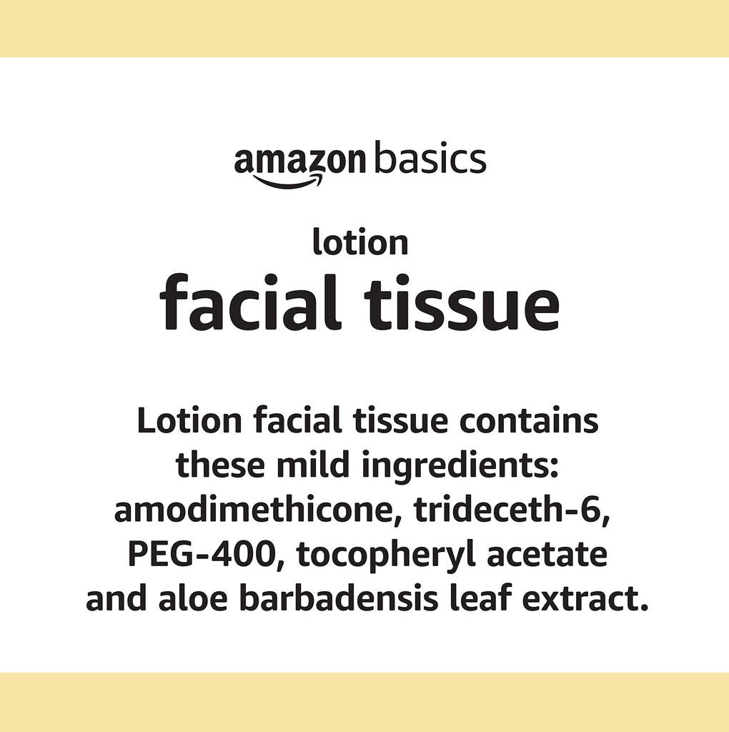 Amazon Basics 2-Ply Ultra Facial Tissue with Lotion, 75 Count
