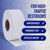 Genuine Joe Jumbo Roll Bath Tissue, 2-Ply, 3.25" x 650', Pack of 12