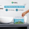 Gaias Premium 3 Ply Facial Tissues, Strong and Soft, 140 Sheets (1680 Sheets - 12 Pack) Made From Bamboo, Zero Plastic Packaging, Eco-Friendly, Sustainable, Non-Lotion Bulk Pack