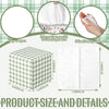 Fourluoo Tissues, Mainly Green and White, Gingham Check