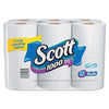 Toilet Paper, 1-PLY, 1000 Sheets/ROLL, 12 Rolls/Pack, 4 Pack/Carton