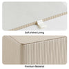 Cretkhp PU Leather Square Tissue Box Cover Tissue Box Holder Cube (Beige)