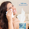 Facial Tissues with Cap - 4 PK Car Tissues Cylinder,Car Tissue Holder with Facial Tissues Bulk,Round Tissue Boxes,Travel Tissues for Cup Holder,Round Tube tissues