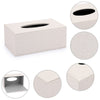Sumnacon Tissue Box Cover Rectangle Linen Tissue Box Holder，Magnetic Bottom