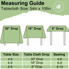 misaya 6 Packs Plastic Table Cloth Black Disposable Tablecloth