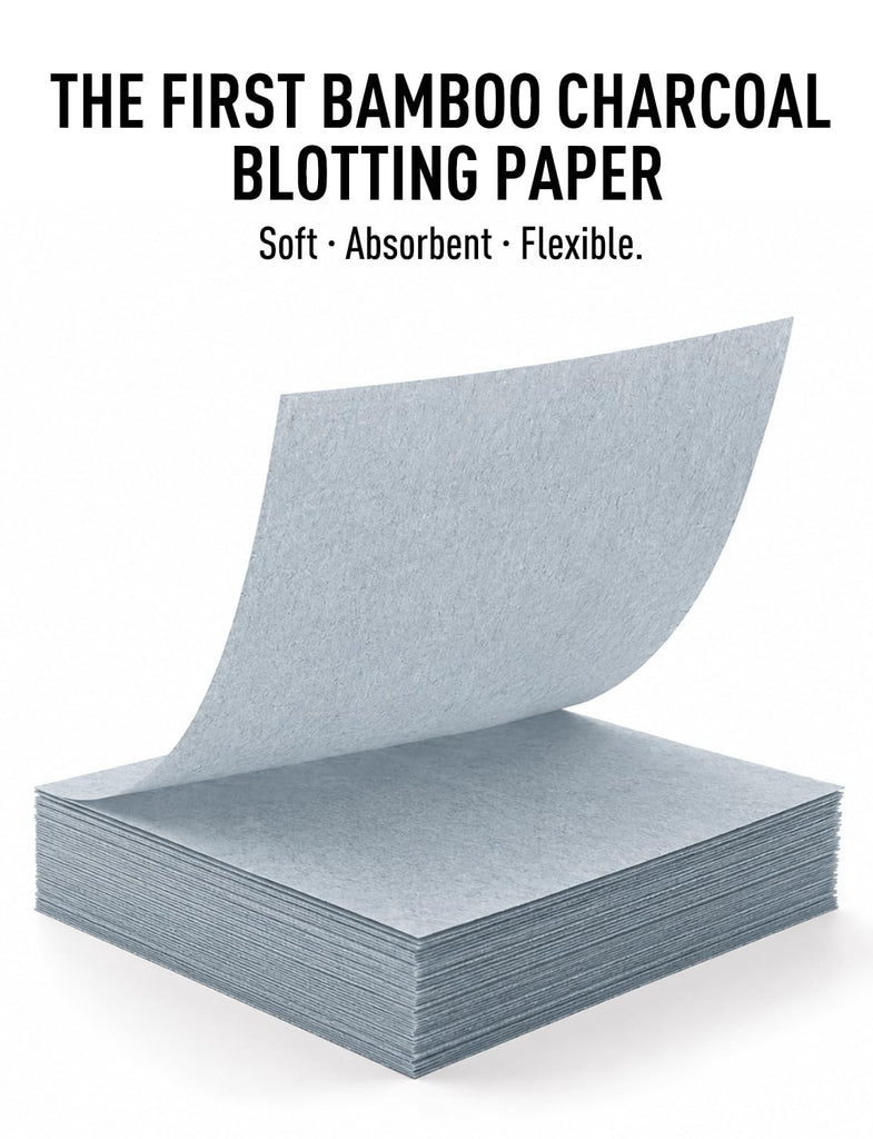 Premium Face Oil Blotting Sheets - 2 Pack for Facial Care or Makeup, Bamboo