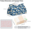 PaJiaNi Winter Snowflake Navy Tissue Box Cover Rectangle for Holiday Decor