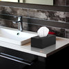 SILUT Matte Black Rectangle Acrylic Tissue Box Cover