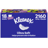 Kleenex Ultra Soft Facial Tissues, 18 Flat Boxes, 120 Tissues per Box