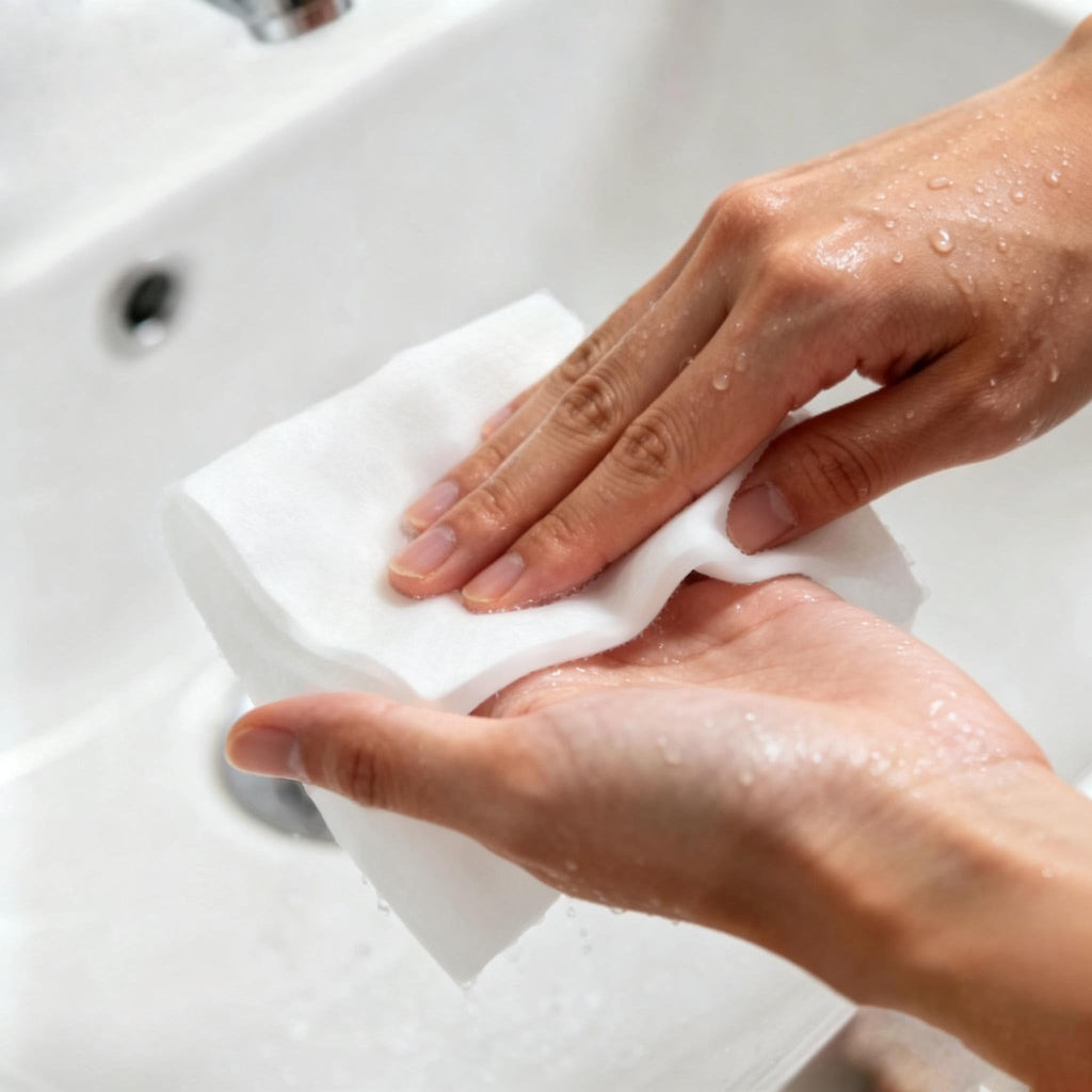Disposable Hand Towels for Bathroom, Pop-Up Box, 4x100 Ct Soft Guest Towels