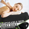 Buryeah Disposable Massage Table Roll 32"x71" Spa Bed Sheets,Black,2 Rolls