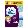 Puffs Ultra Soft Facial Tissue - Family Boxes, 3x124