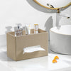 MEIBOOCH Plus Size Tissue Box Cover, Rectangle Tissue Box Organizer, Wood