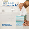 Puffs Facial Tissues Plus Lotion, 4 Mega Cube Boxes, 72 Facial Tissues per Box, Allergies and Colds (Packaging May Vary)