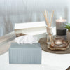 Tissue Box Cover Rectangle Leather Facial Paper Holder, PowderBlue