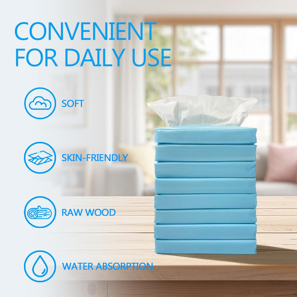 Oktree Car Tissues, 8 Packs, 4-Ply Ultra Soft Facial Tissues