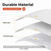 JHDZDHY White Paper Tablecloths 6 Pack, 54x108 Disposable Paper Table Cover with Plastic Backing, 3 Ply Paper & Plastic Table Cloth for 6-8 Ft Rectangle Tables Water Resistant Wedding Banquet