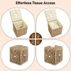 KaloKalo Tissue Box Cover Decorative Square Paper Holder for Bathroom