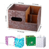 YAPISHI Tissue Box Cover Square,Cube Tissue Box Holder with Storage Tray