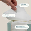 Cliganic Face Towels XL, Disposable Makeup Remover, Soft Dry Wipes, 100 ct