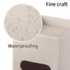 Square PU Leather Tissue Box Cover with Top Storage Tray,Tissues Dispenser