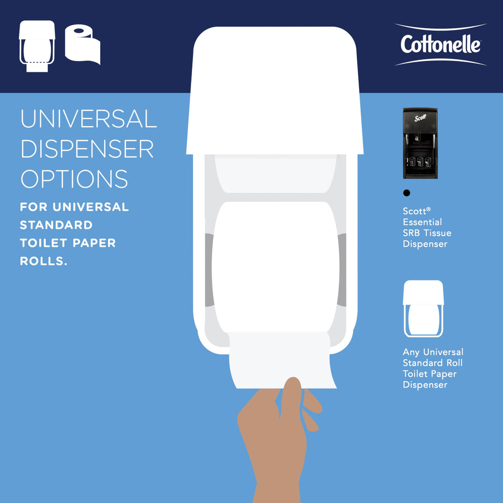 Cottonelle Professional CleanCare Toilet Paper, Bulk, 40 Rolls (58696)