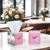 Fourluoo 12 Pack Summer Flamingo Facial Tissues Cube Boxes, 600 Sheet 3 Ply