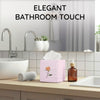 Square Tissue Box Cover Cute Set of 2, Rose & Bird of Paradise