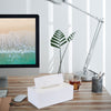 Acrylic Tissue Box Cover Rectangle, PITBVO White Tissue Box Holder