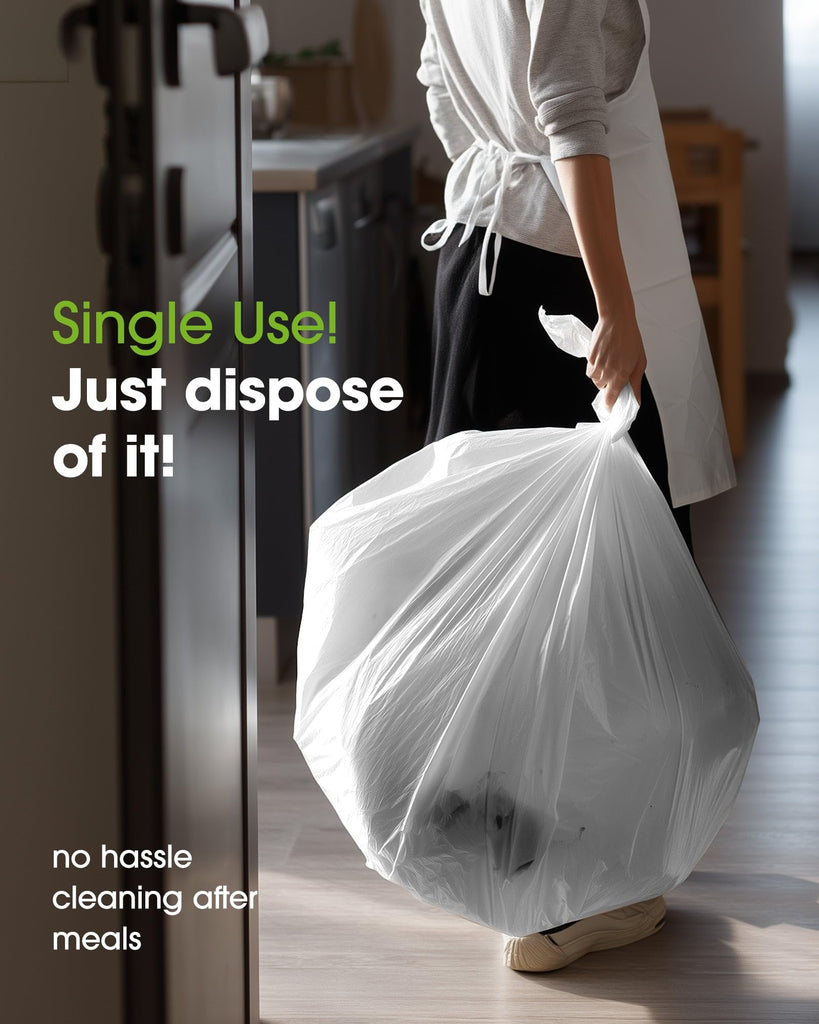 Pureegg Plastic Table Cloth Disposable 84" White 3Pack