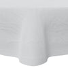 HOUZZKINGZ USA Paper Tablecloths for Round Tables | 82" - 10 Pack | White Paper & Plastic Disposable Table Cloths