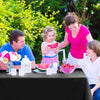 Kopokita 2 Pack Black Plastic Tablecloths Disposable 54 x 108 Inch