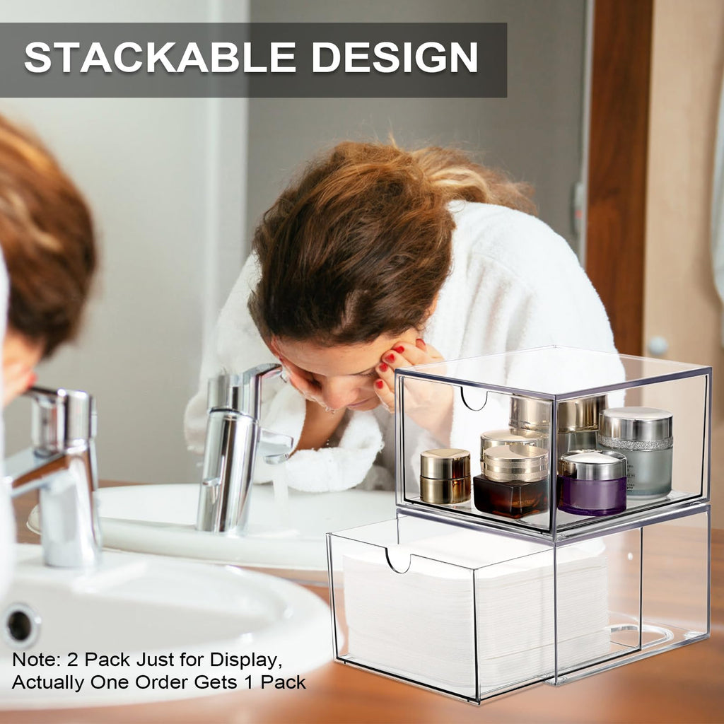 Sumnacon Disposable Face Towel Holder Clear Plastic Facial Towels Holder
