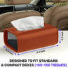 Lucrum Extra Large Car Tissue Holder - PU Leather Tissue Box Cover