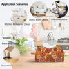 PaJiaNi Orange Pumpkin Tissue Box Cover Rectangle for Fall Office Decor