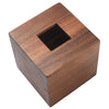 Tissue Box Cover, Square Tissue Box Holder, Acacia Wood Facial Paper Holder for Bathroom, Bedroom, Dinner Table, Office (1 Pack, 5.7 x 5.7 x 5.7 inch)
