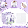 Fourluoo 12 Pack Summer Lavender Facial Tissues Cube Boxes 600 Sheets 3 Ply