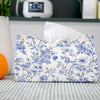 PaJiaNi Light Blue Chinoiserie Tissue Box Cover Rectangle for Desk Decor